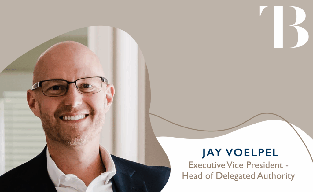 Jay Voelpel, head of delegated authority, headshot
