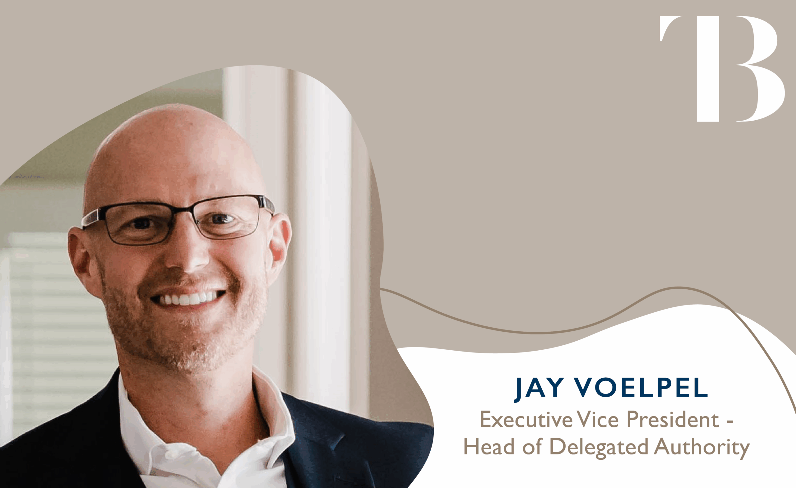 Jay Voelpel, head of delegated authority, headshot